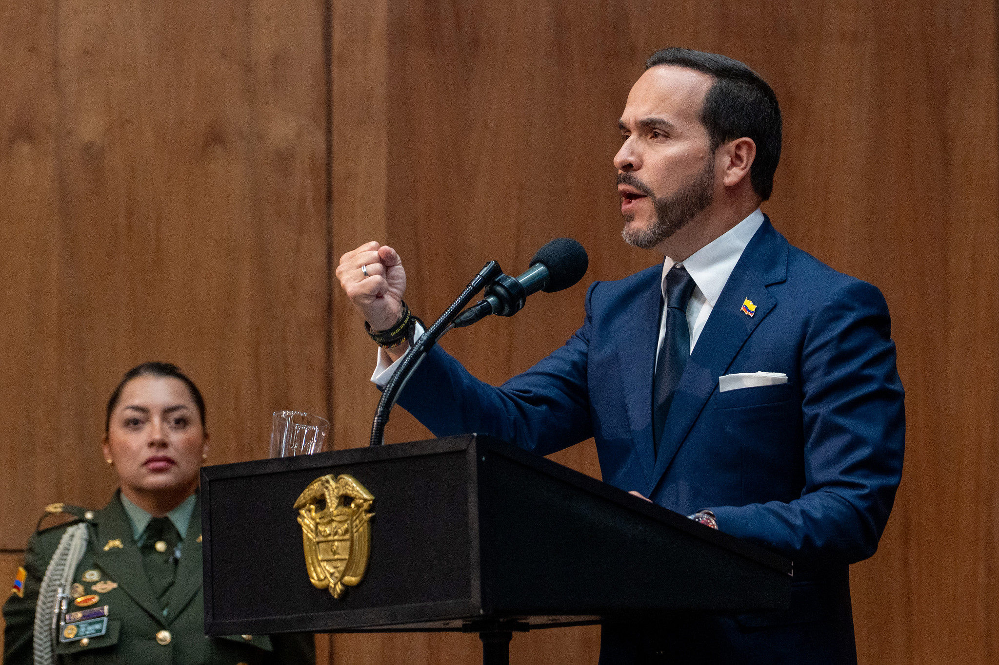 Abelardo De La Espriella hablando
